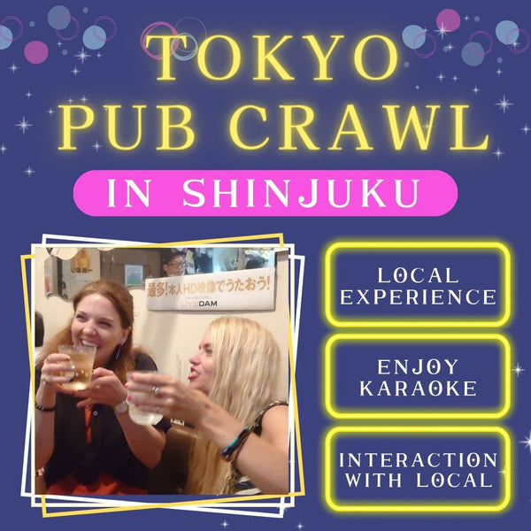 Japanese "Snack bar" hopping tour in Shinjuku